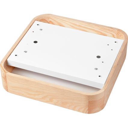 Стельовий світильник NATURAL SQUARE 2xE27/15W/230V 35x35 см сосна