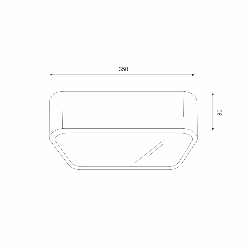 Стельовий світильник NATURAL SQUARE 2xE27/15W/230V 35x35 см сосна