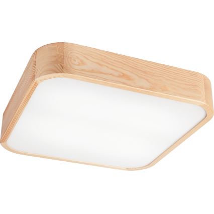 Стельовий світильник NATURAL SQUARE 4xE27/15W/230V 45x45 см сосна