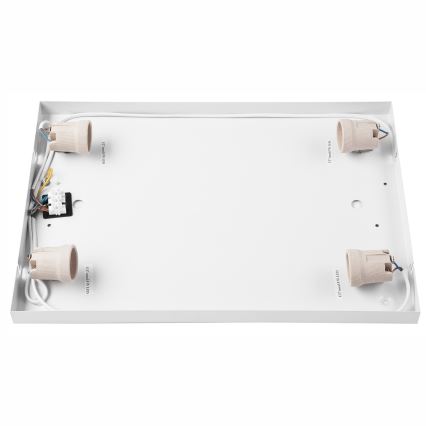 Стельовий світильник NATURAL SQUARE 4xE27/15W/230V 45x45 см сосна
