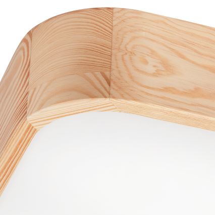 Стельовий світильник NATURAL SQUARE 4xE27/15W/230V 45x45 см сосна
