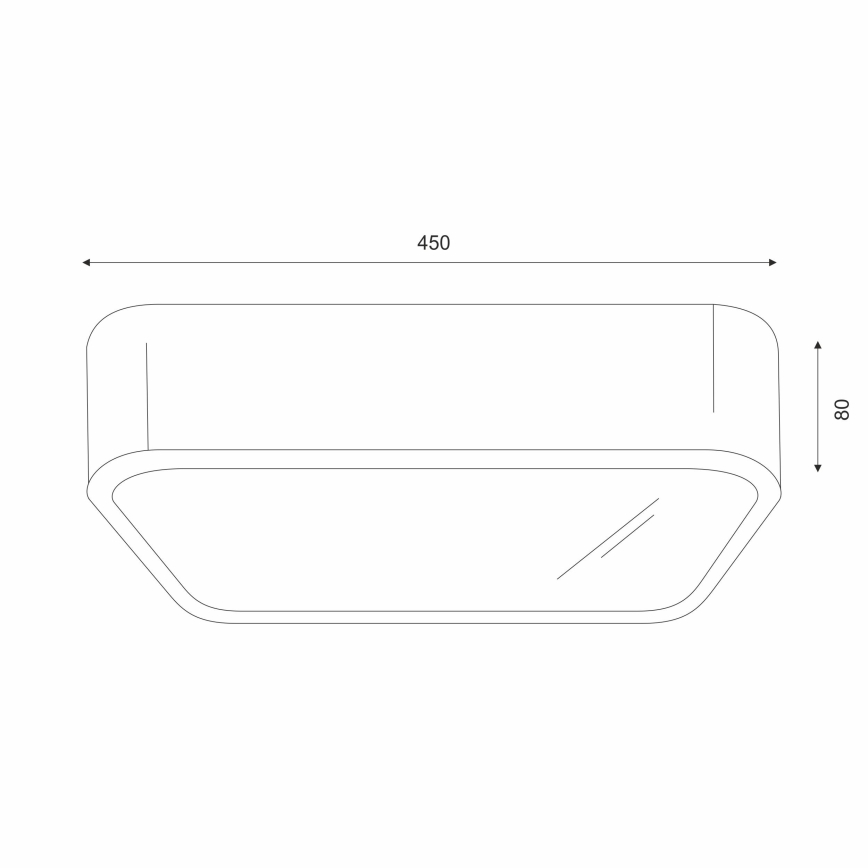 Стельовий світильник NATURAL SQUARE 4xE27/15W/230V 45x45 см сосна