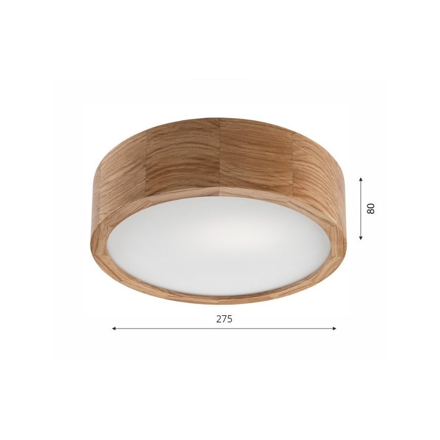 Потолочний світильник OAK 1xE27/60W/230V дуб, пр. 27,5 см