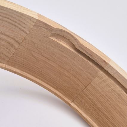 Стельовий світильник для ванної кімнати OAK, 2xE27/15W/230V, IP54, дуб, діам. 27 см