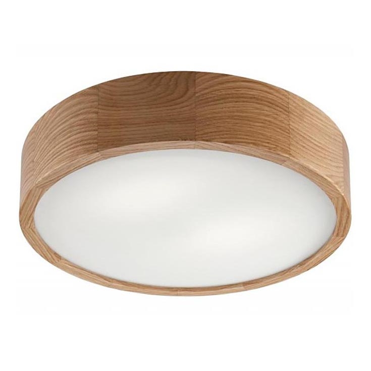 Стельовий світильник OAK 2xE27/60W/230V дуб ø 37,5 см