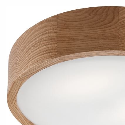 Стельовий світильник OAK 2xE27/60W/230V дуб ø 37,5 см