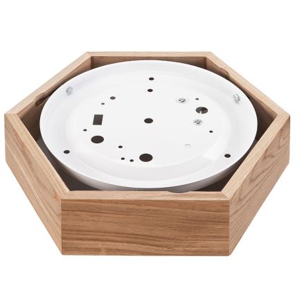 Стельовий світильник OAK HEX 1xE27/60W/230V ø 32 см дуб
