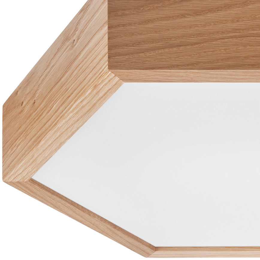 Стельовий світильник OAK HEX 2xE27/60W/230V ø 43 см дуб