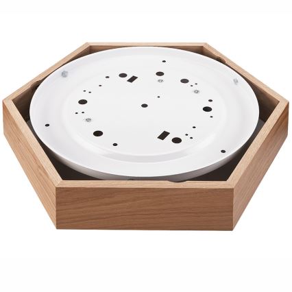 Стельовий світильник OAK HEX 2xE27/60W/230V ø 43 см дуб