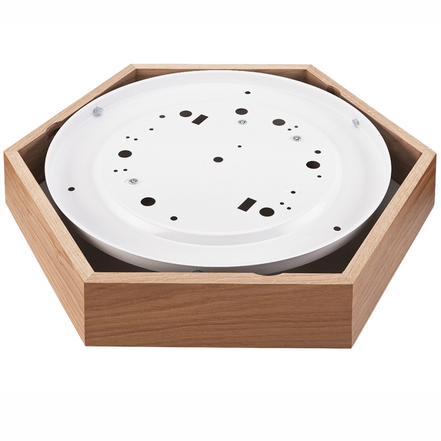Стельовий світильник OAK HEX 2xE27/60W/230V ø 43 см дуб