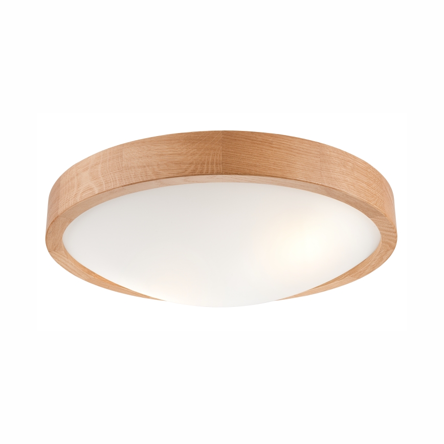 Стельовий світильник OAK SLIM 2xE27/60W/230V дуб ø 37 см - FSC сертифіковано