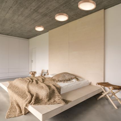 Стельовий світильник OAK SLIM 2xE27/60W/230V дуб ø 37 см - FSC сертифіковано