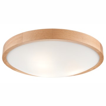 Стельовий світильник OAK SLIM 3xE27/60W/230V дуб ø 47 см