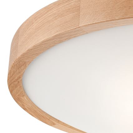 Стельовий світильник OAK SLIM 3xE27/60W/230V дуб ø 47 см