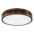 Стельовий світильник OAK SMOKY 3xE27/15W/230V ø 47,5 см дуб/темно-коричневий