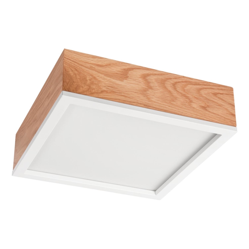 Стельовий світильник OAK SQUARE 2xE27/15W/230V 31x31 см дуб/білий