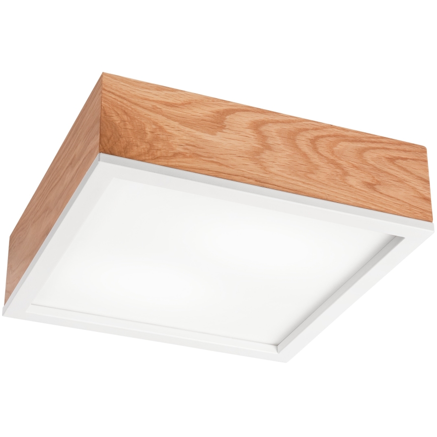Стельовий світильник OAK SQUARE 2xE27/15W/230V 31x31 см дуб/білий