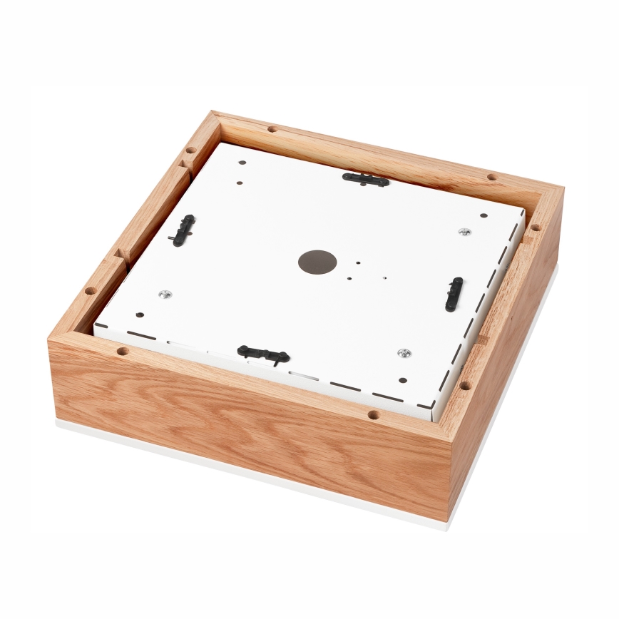 Стельовий світильник OAK SQUARE 2xE27/15W/230V 31x31 см дуб/білий