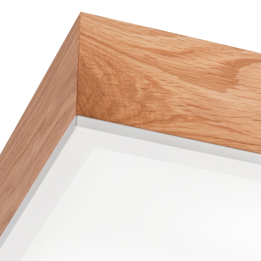 Стельовий світильник OAK SQUARE 2xE27/15W/230V 31x31 см дуб/білий