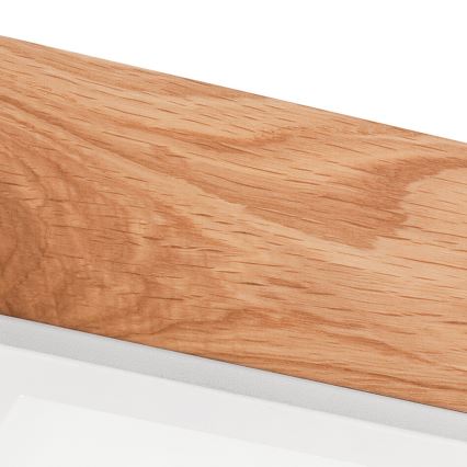 Стельовий світильник OAK SQUARE 2xE27/15W/230V 31x31 см дуб/білий
