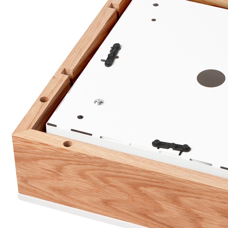 Стельовий світильник OAK SQUARE 2xE27/15W/230V 31x31 см дуб/білий