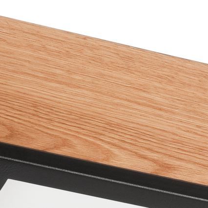 Стельовий світильник OAK SQUARE 2xE27/15W/230V 31x31 см дуб/чорний