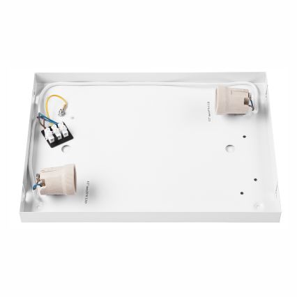 Стельовий світильник OAK SQUARE 2xE27/15W/230V 35x35 см дуб