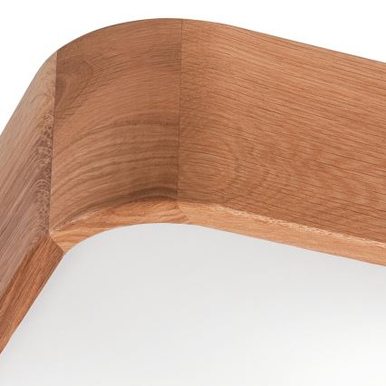 Стельовий світильник OAK SQUARE 2xE27/15W/230V 35x35 см дуб