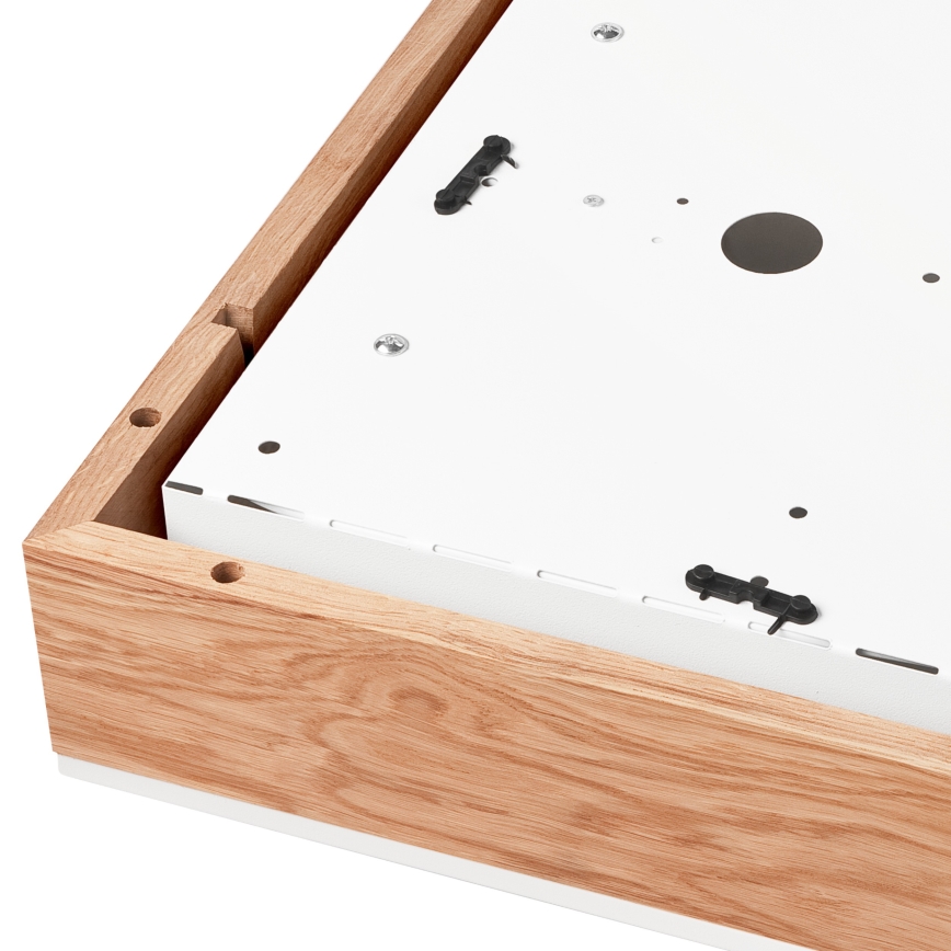 Стельовий світильник OAK SQUARE 4xE27/15W/230V 39x39 см дуб/білий