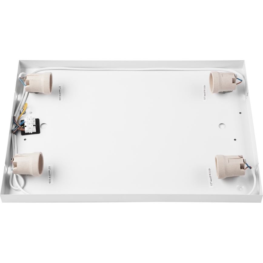 Стельовий світильник OAK SQUARE 4xE27/15W/230V 45x45 см дуб
