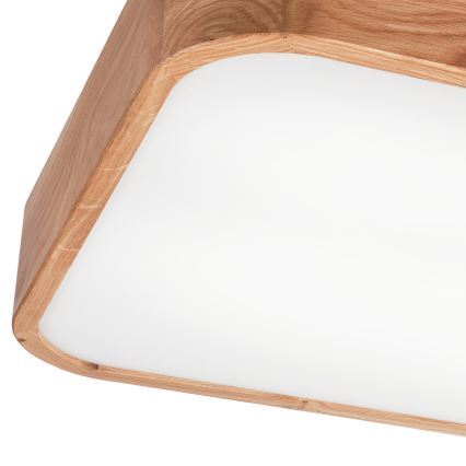 Стельовий світильник OAK SQUARE 4xE27/15W/230V 45x45 см дуб