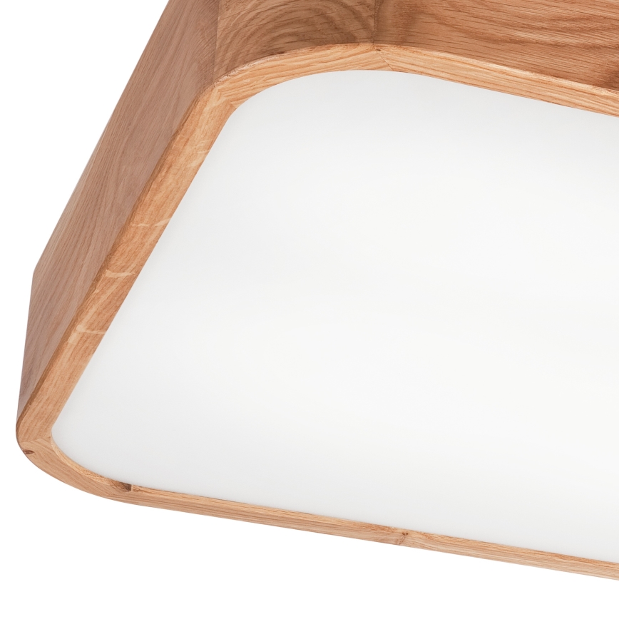 Стельовий світильник OAK SQUARE 4xE27/15W/230V 45x45 см дуб