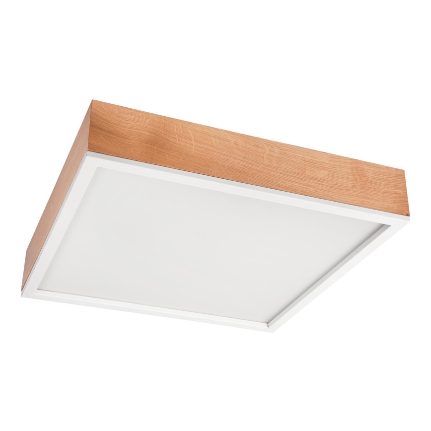 Стельовий світильник OAK SQUARE 4xE27/15W/230V 48x48 см дуб/білий