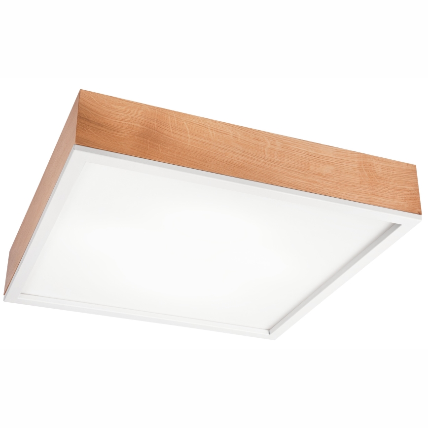 Стельовий світильник OAK SQUARE 4xE27/15W/230V 48x48 см дуб/білий