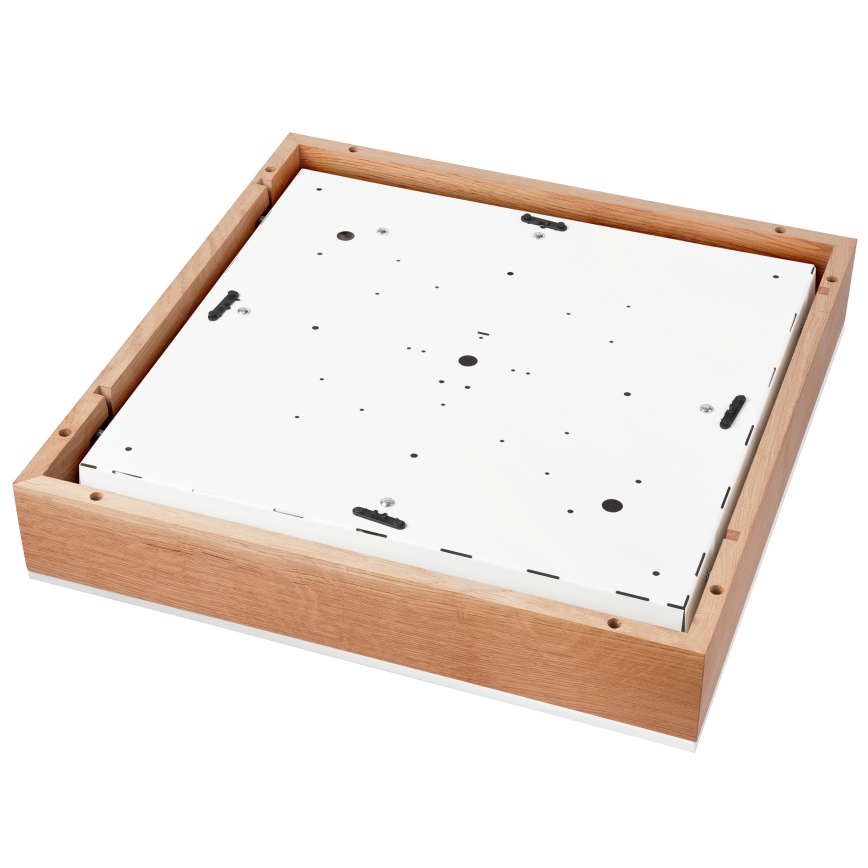 Стельовий світильник OAK SQUARE 4xE27/15W/230V 48x48 см дуб/білий