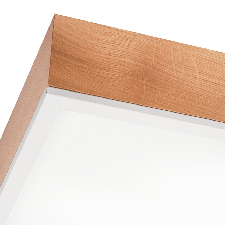 Стельовий світильник OAK SQUARE 4xE27/15W/230V 48x48 см дуб/білий