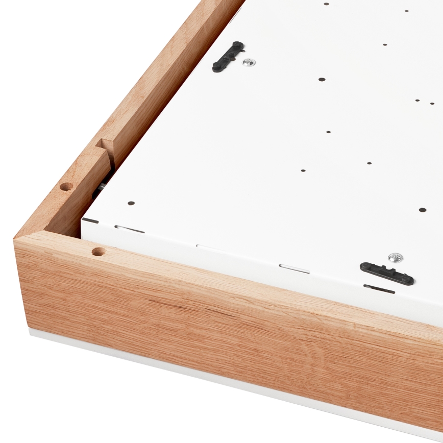Стельовий світильник OAK SQUARE 4xE27/15W/230V 48x48 см дуб/білий