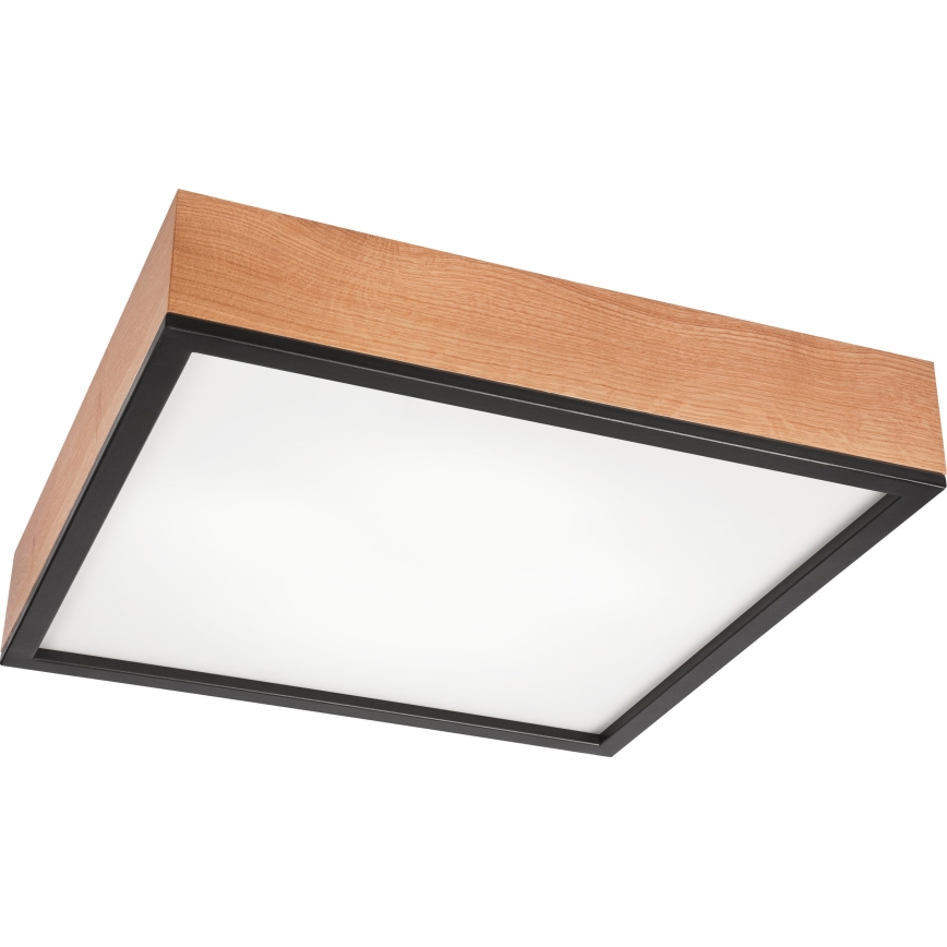 Стельовий світильник OAK SQUARE 4xE27/15W/230V 48x48 см дуб/чорний