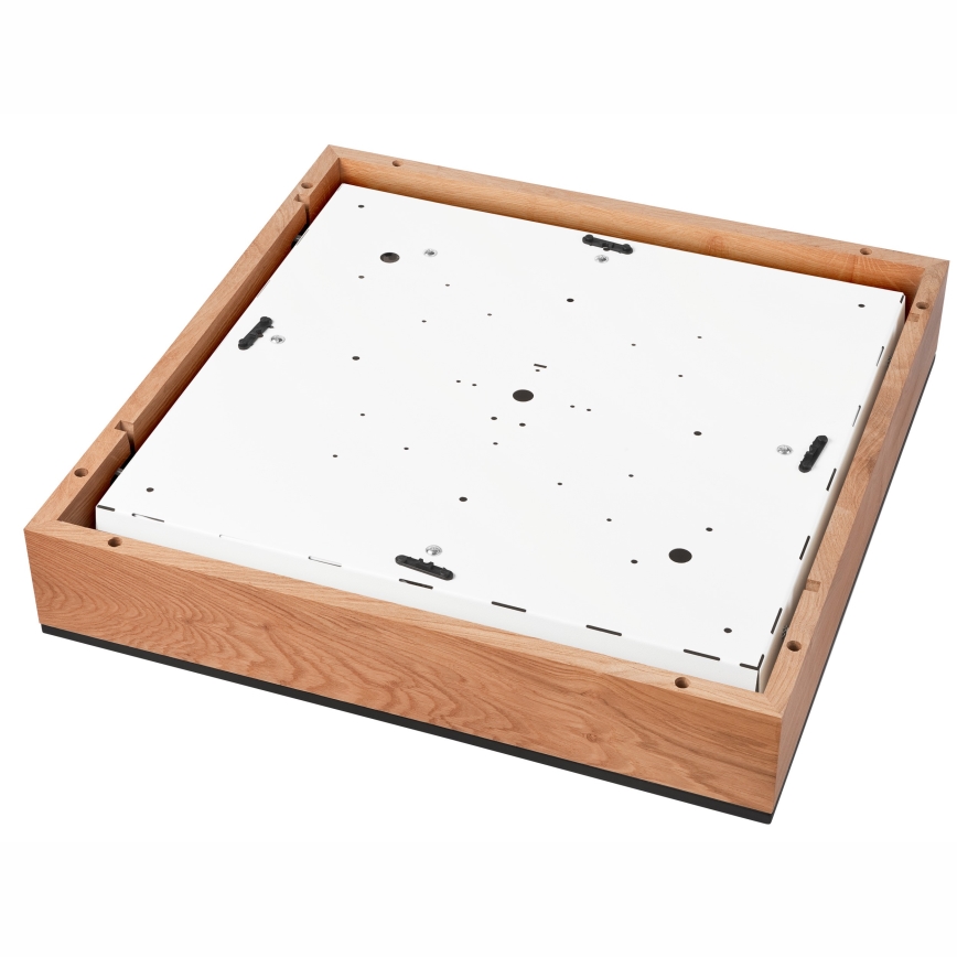 Стельовий світильник OAK SQUARE 4xE27/15W/230V 48x48 см дуб/чорний
