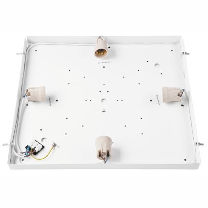 Стельовий світильник OAK SQUARE 4xE27/15W/230V 48x48 см дуб/чорний
