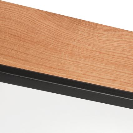 Стельовий світильник OAK SQUARE 4xE27/15W/230V 48x48 см дуб/чорний