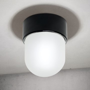 Стельовий світильник OSTIA 1xE27/40W/230V діаметр 9,8 см чорний