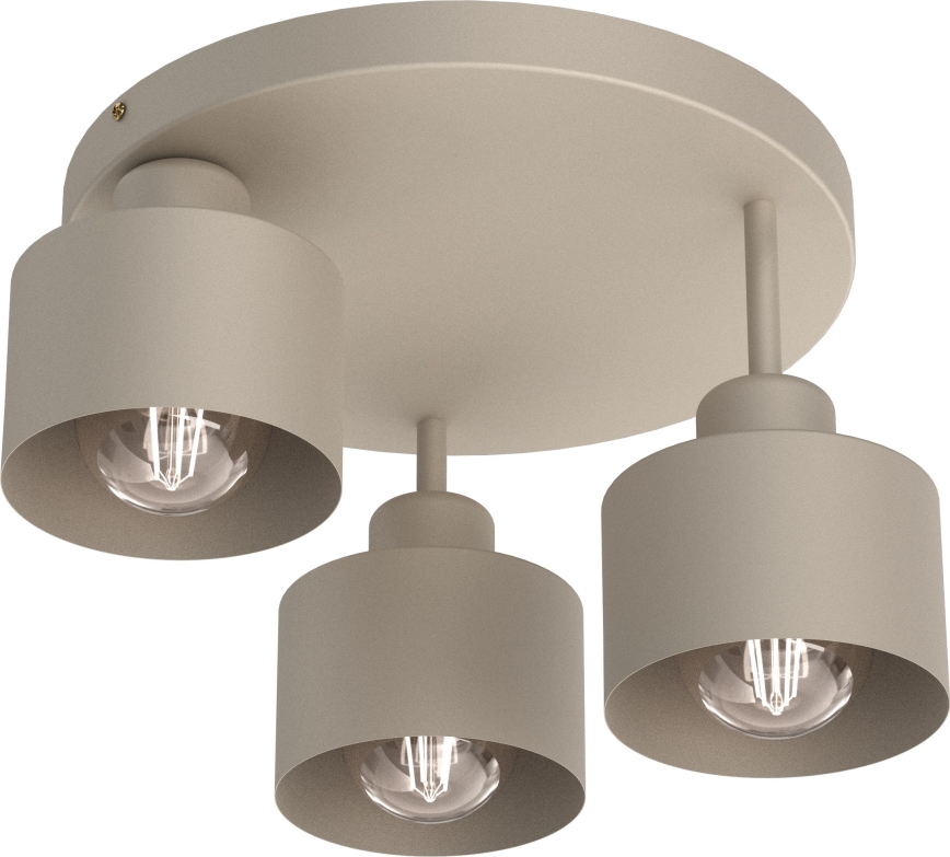 Стельовий світильник PARKLA 3xE27/15W/230V бежевий