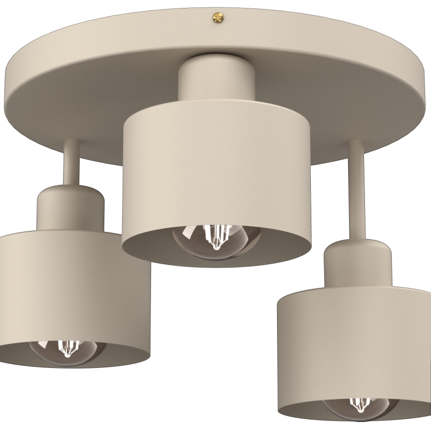 Стельовий світильник PARKLA 3xE27/15W/230V бежевий