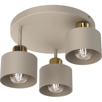 Стельовий світильник PARKLA 3xE27/15W/230V бежевий/зл.