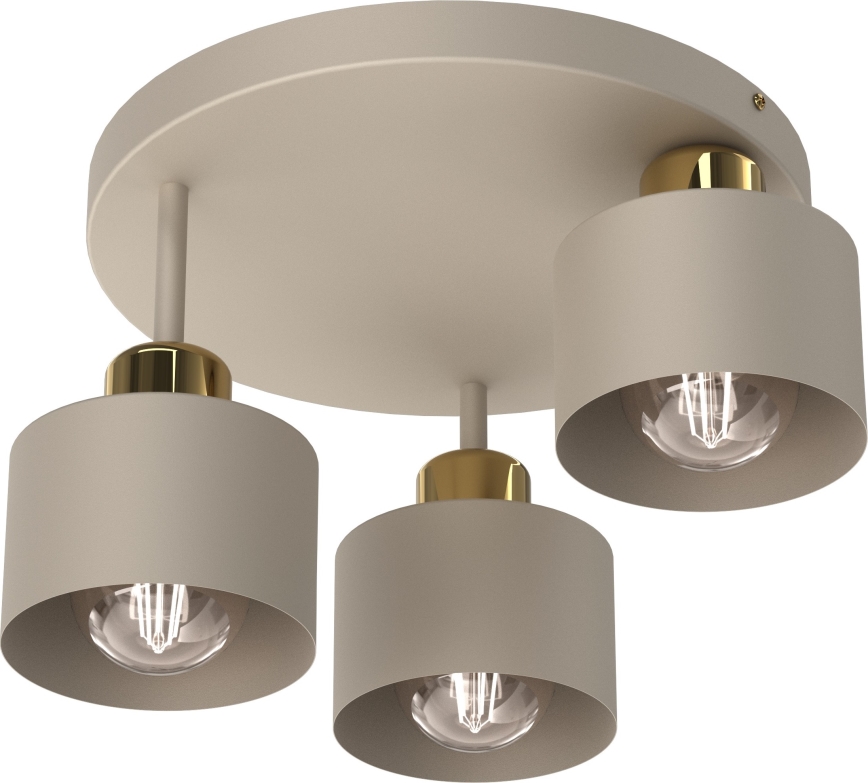 Стельовий світильник PARKLA 3xE27/15W/230V бежевий/зл.