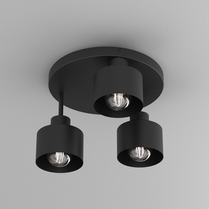 Стельовий світильник PARKLA 3xE27/15W/230V чорний