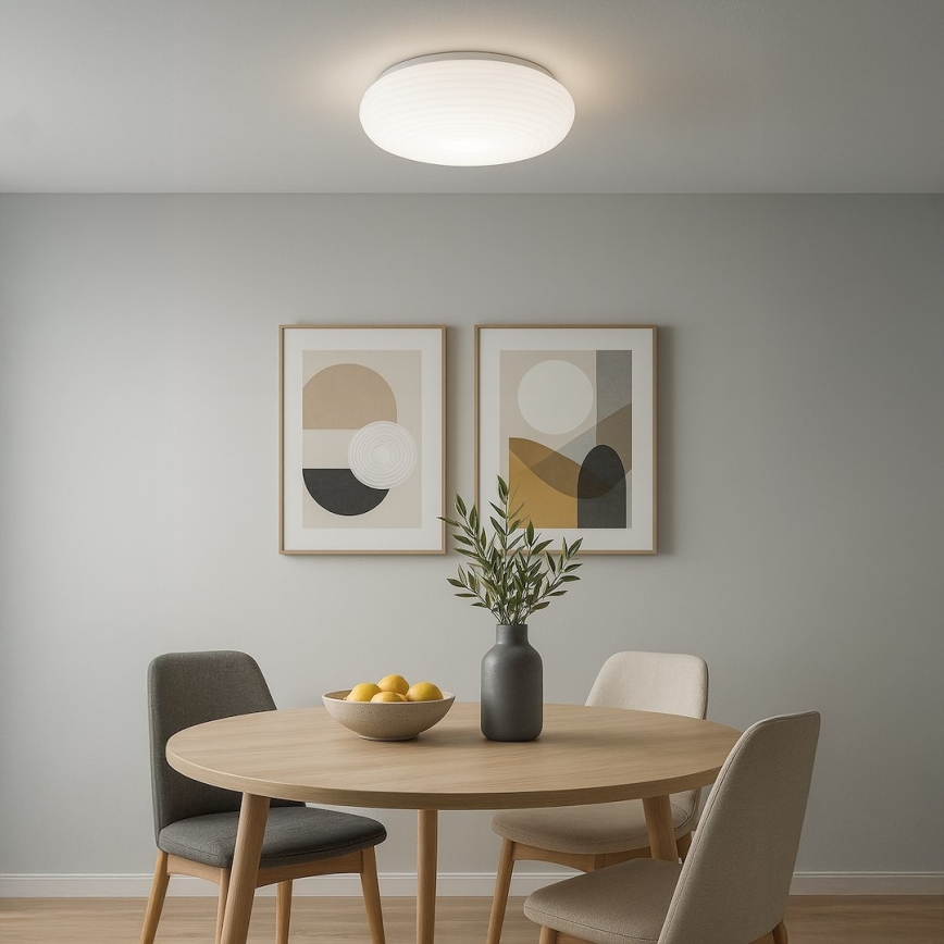 Стельовий світильник PULSO 3xE27/15W/230V діаметр 42 см білий