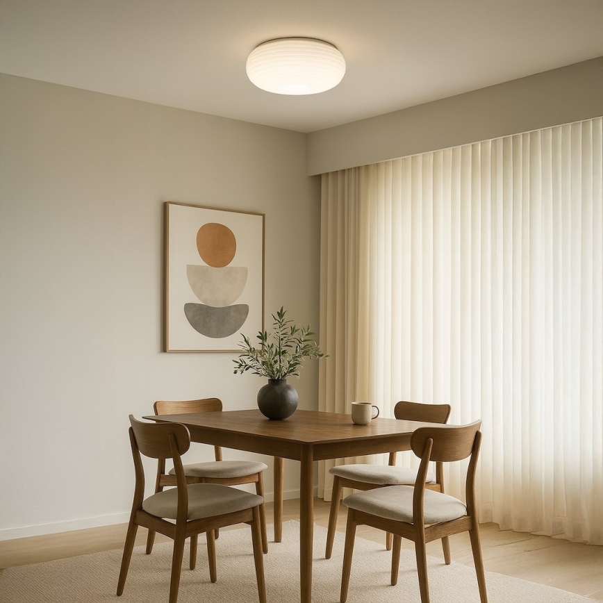 Стельовий світильник PULSO 3xE27/15W/230V діаметр 42 см білий