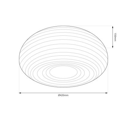 Стельовий світильник PULSO 3xE27/15W/230V діаметр 42 см білий